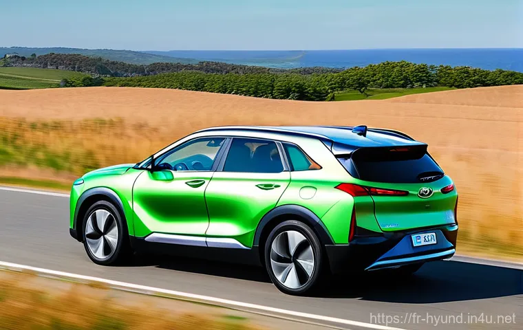 현대 넥쏘의 글로벌 시장 반응 - **Prompt 2: Quick Refueling at a Modern French Hydrogen Station**
    A Hyundai Nexo is actively ref...